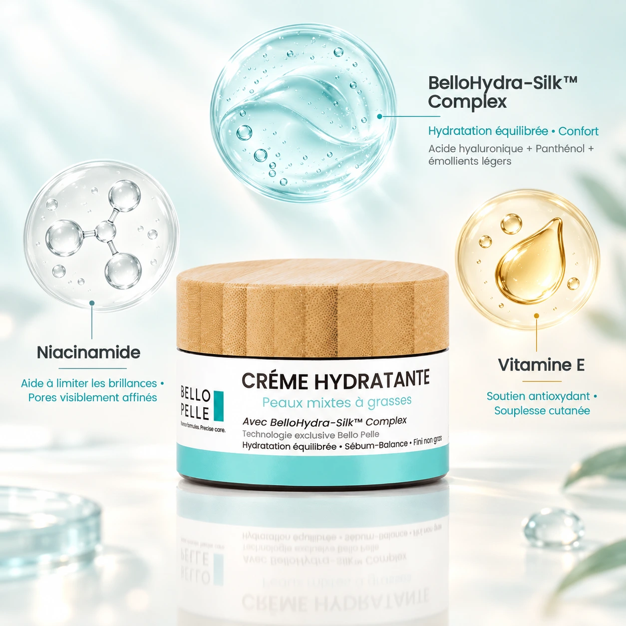 Crème Hydratante – Peaux Mixtes à Grasses (Gel-crème) — vue 3